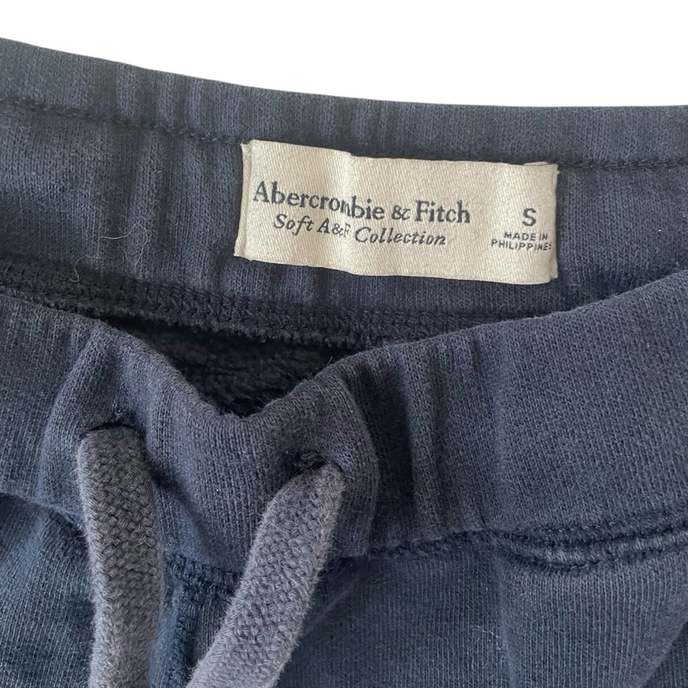Abercrombie & Fitch Soft AF Collection Sweatpants Drawstring Joggers Navy Small - Picture 2 of 5